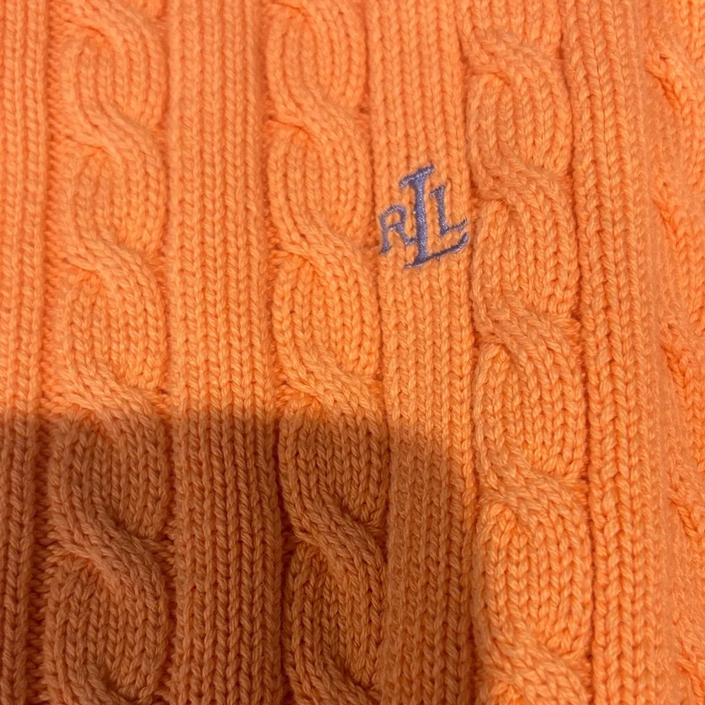 Orange Cable Knit Sweater - Picture 3 of 3